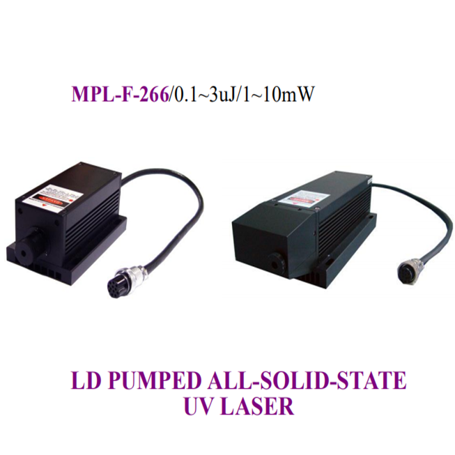 (image for) 266nm UV Solid State Pulsed Laser 0.1-3uJ/1-15mW Passively Q-switched
